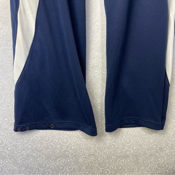 VTG Nike Team Pants Men  XXL Mesh Navy Blue Sweat Basketball Y2K 90s Ankle Snap - Picture 5 of 9
